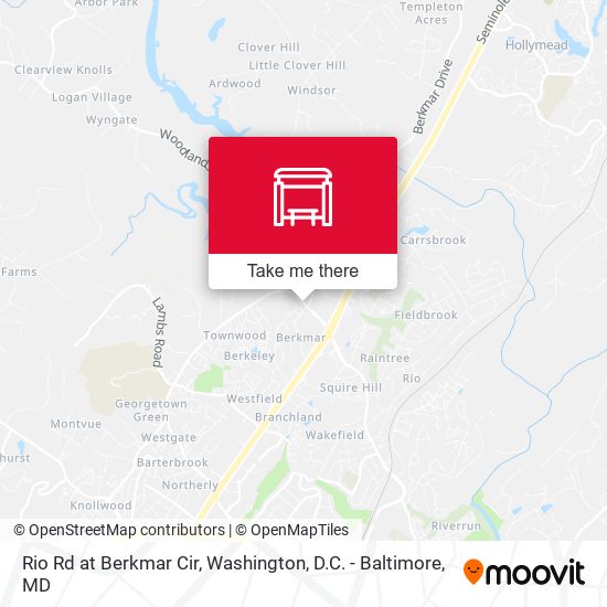 Rio Rd at Berkmar Cir map