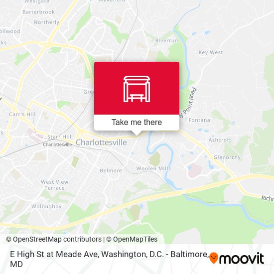 E High St at Meade Ave map