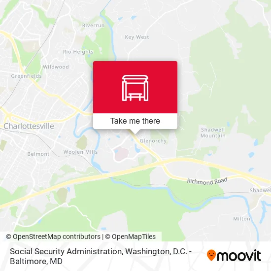 Social Security Administration map