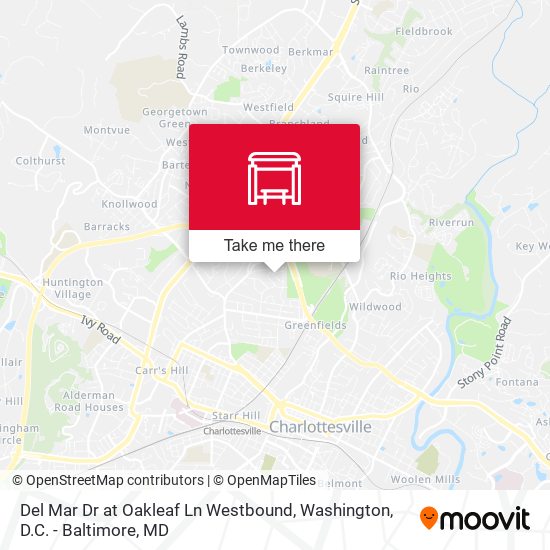 Mapa de Del Mar Dr at Oakleaf Ln Westbound