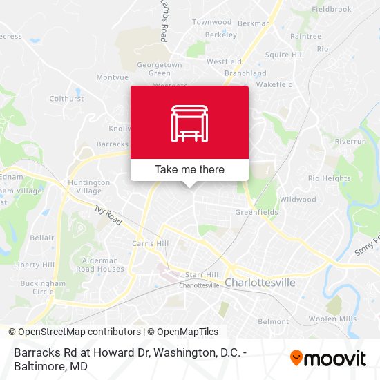 Mapa de Barracks Rd at Howard Dr