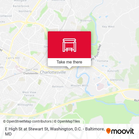 Mapa de E High St at Stewart St