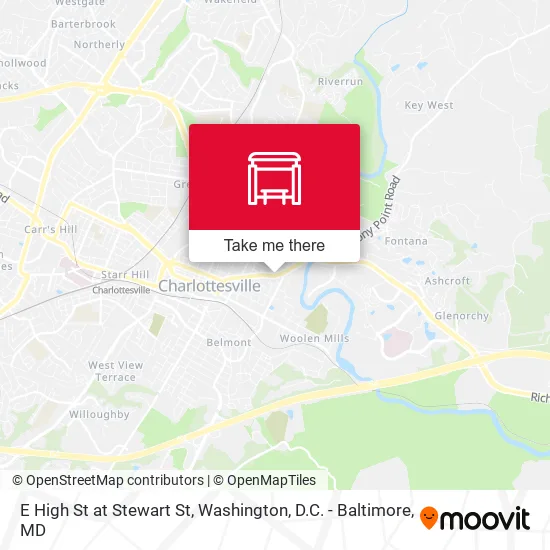 E High St at Stewart St map
