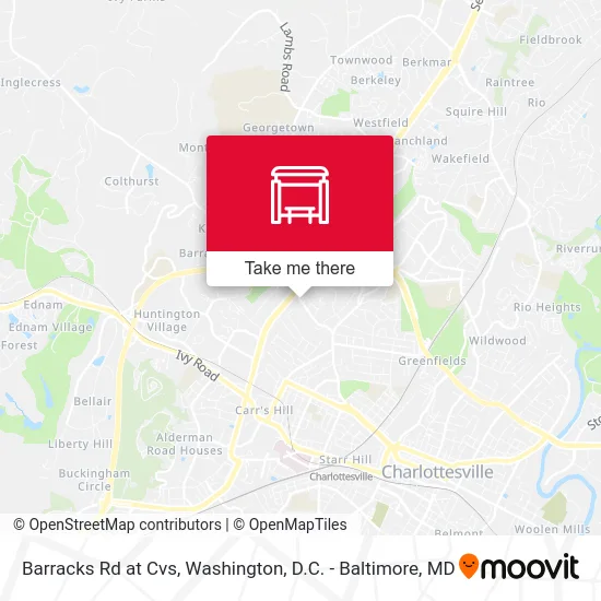 Barracks Rd at Cvs map