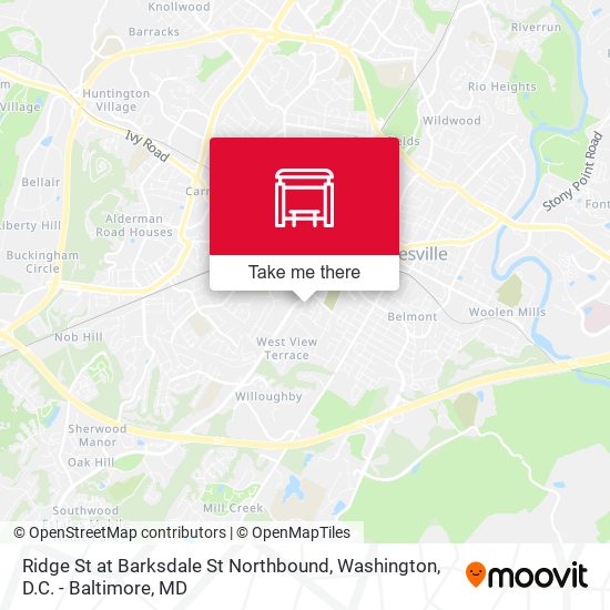 Mapa de Ridge St at Barksdale St Northbound