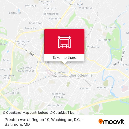 Preston Ave at Region 10 map