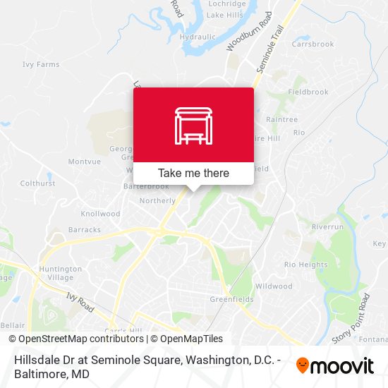 Hillsdale Dr at Seminole Square map