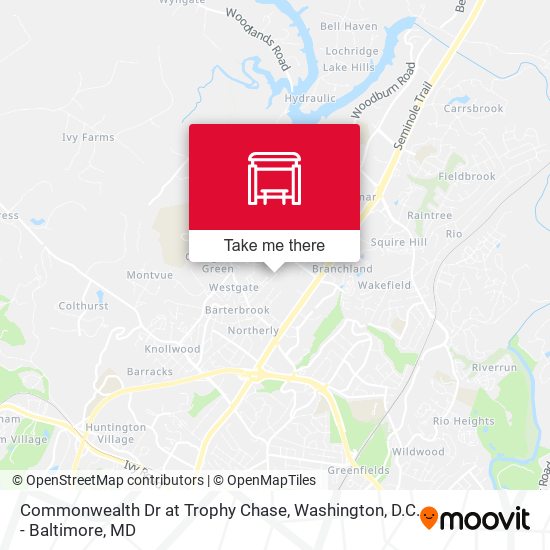 Commonwealth Dr at Trophy Chase map