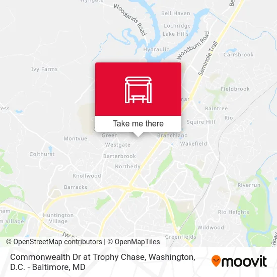 Commonwealth Dr at Trophy Chase map