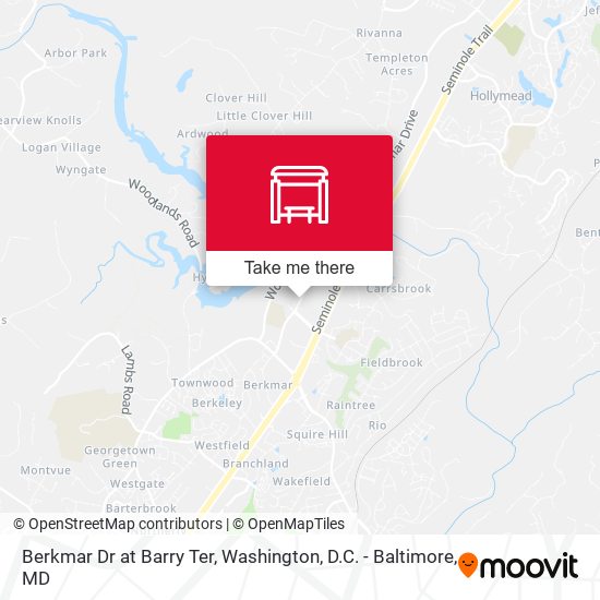 Berkmar Dr at Barry Ter map
