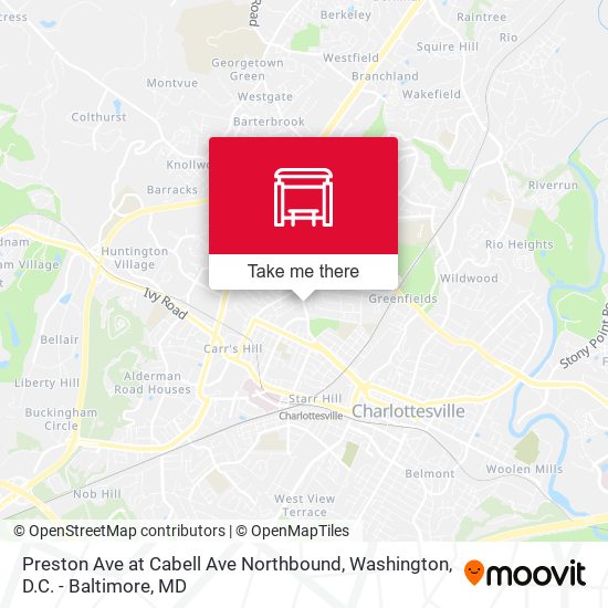 Preston Ave at Cabell Ave Northbound map