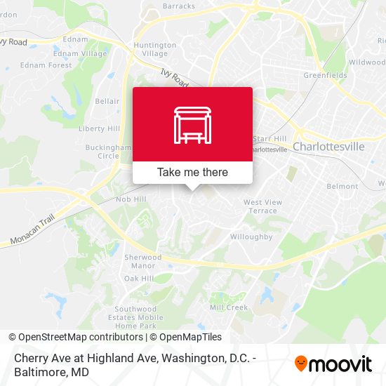 Cherry Ave at Highland Ave map
