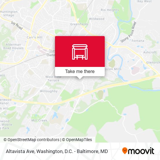 Altavista Ave map