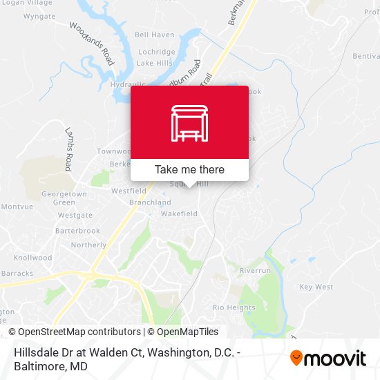 Hillsdale Dr at Walden Ct map