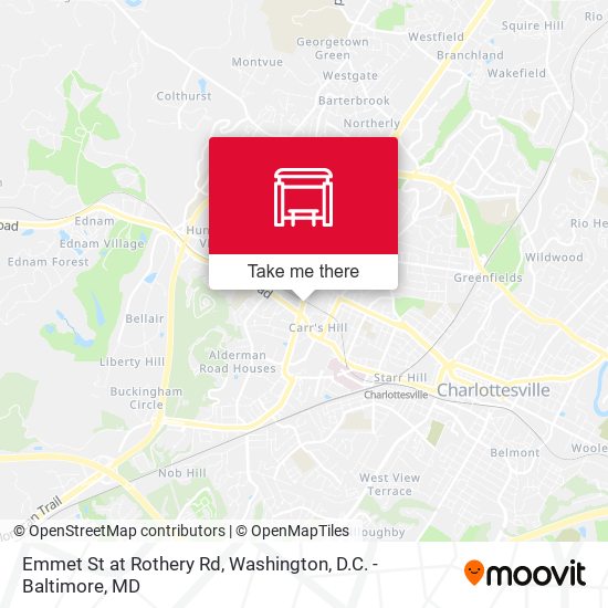 Emmet St at Rothery Rd map