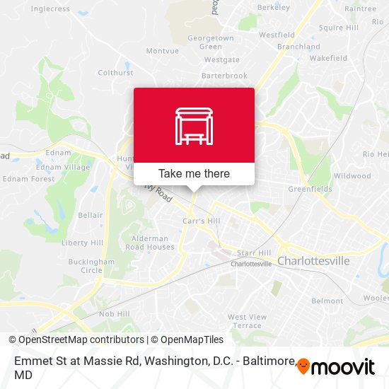 Emmet St at Massie Rd map