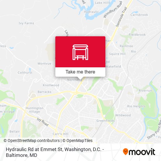 Hydraulic Rd at Emmet St map