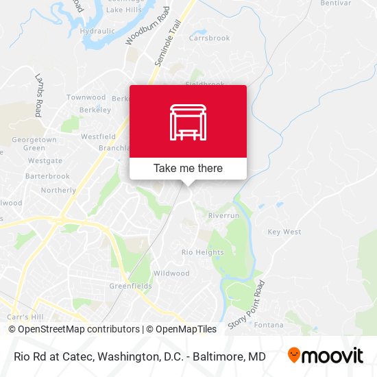 Rio Rd at Catec map