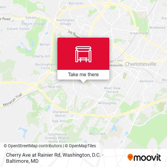 Mapa de Cherry Ave at Rainier Rd