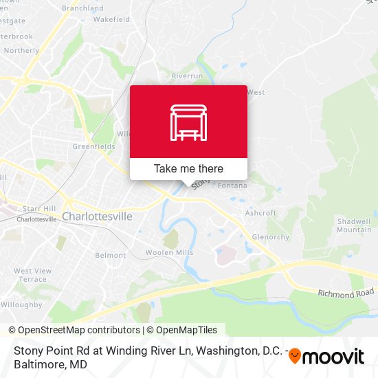 Stony Point Rd at Winding River Ln map