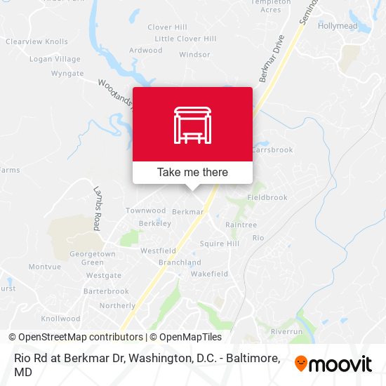 Rio Rd at Berkmar Dr map