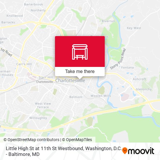 Mapa de Little High St at 11th St Westbound