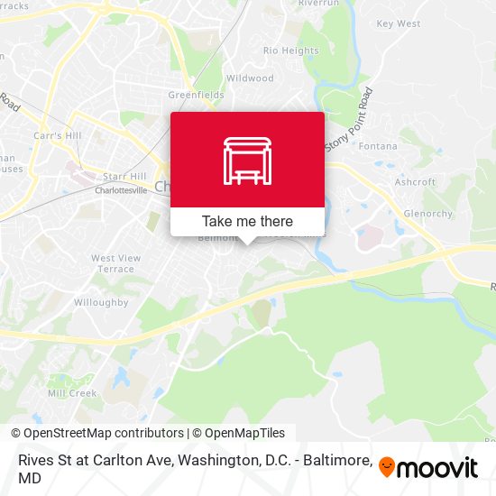 Rives St at Carlton Ave map