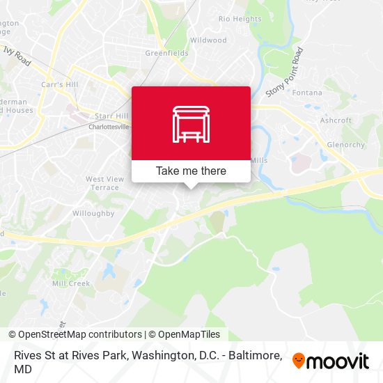 Rives St at Rives Park map