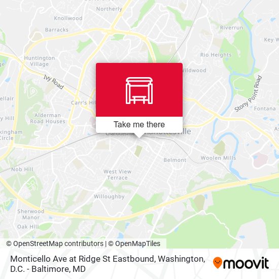 Mapa de Monticello Ave at Ridge St Eastbound