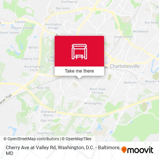 Cherry Ave at Valley Rd map