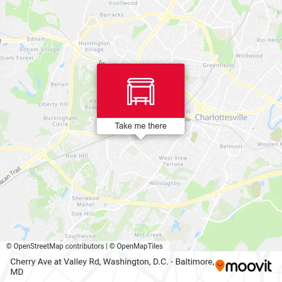 Cherry Ave at Valley Rd map