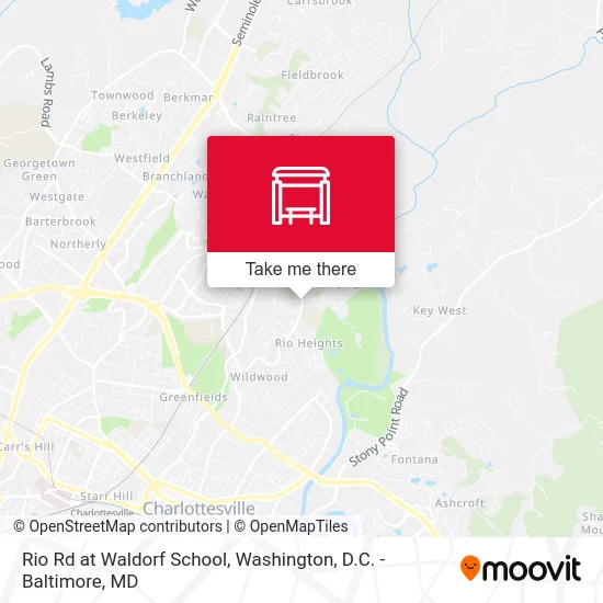 Rio Rd at Waldorf School map