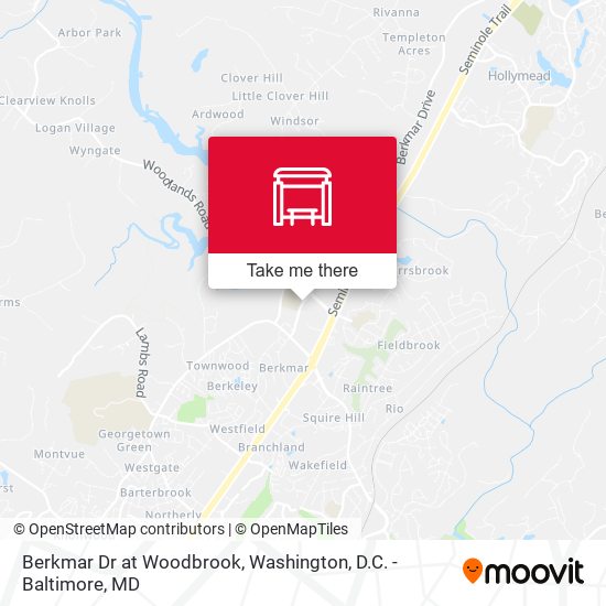 Berkmar Dr at Woodbrook map