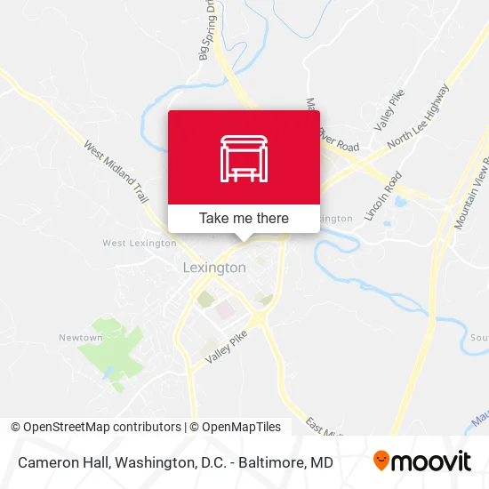 Cameron Hall map
