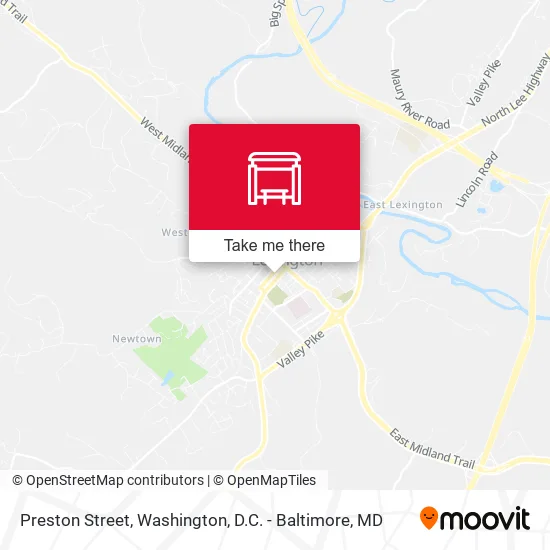 Preston Street map