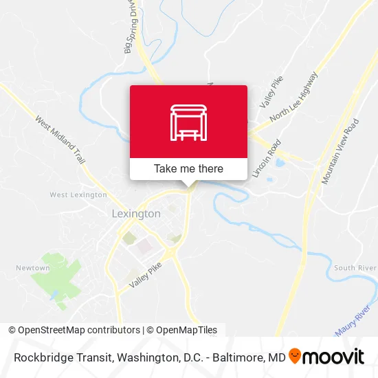 Rockbridge Transit map