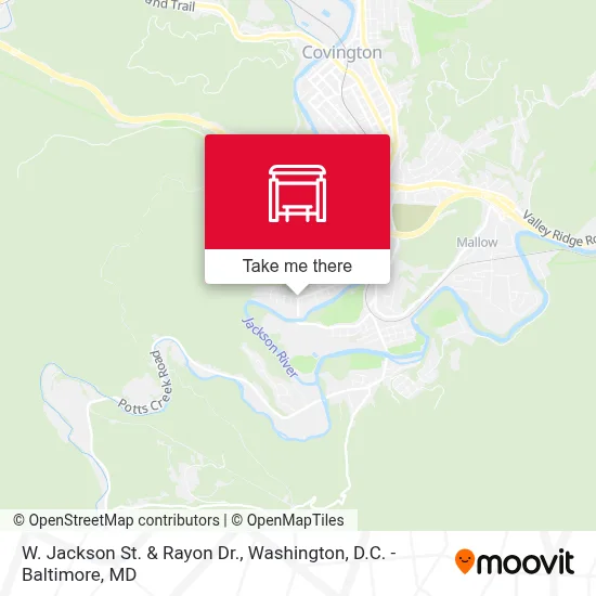 W. Jackson St. & Rayon Dr. map
