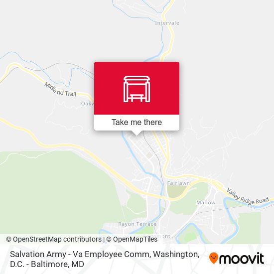 Salvation Army - Va Employee Comm map