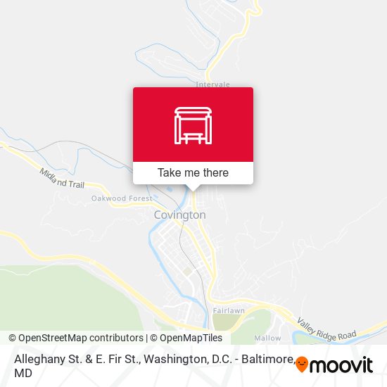 Alleghany St. & E. Fir St. map