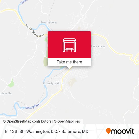 E. 13th St. map