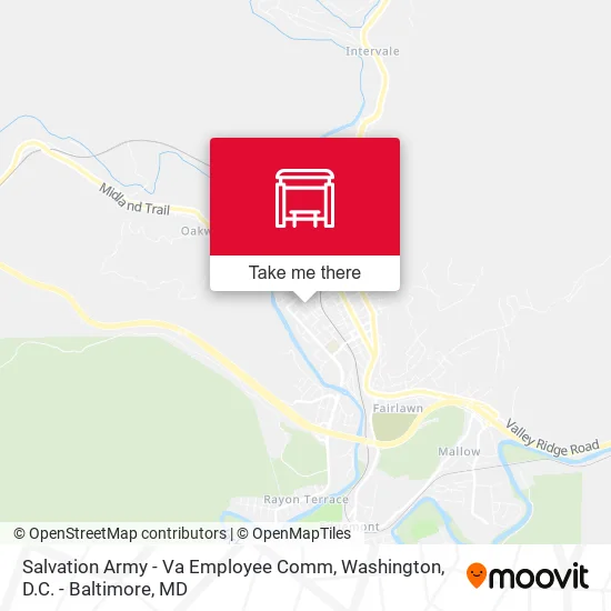 Salvation Army - Va Employee Comm map