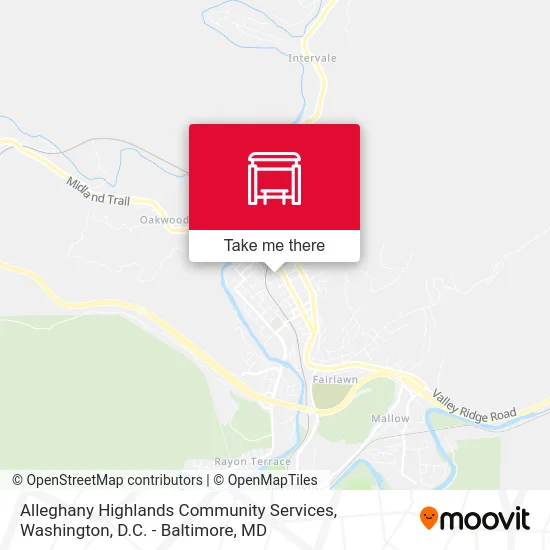 Alleghany Highlands Community Services map