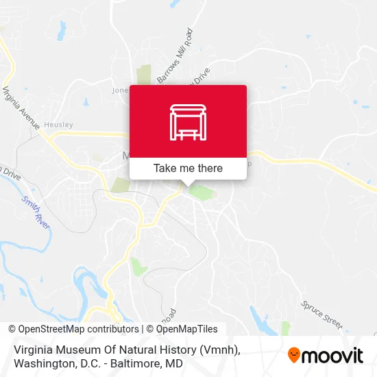 Virginia Museum Of Natural History (Vmnh) map