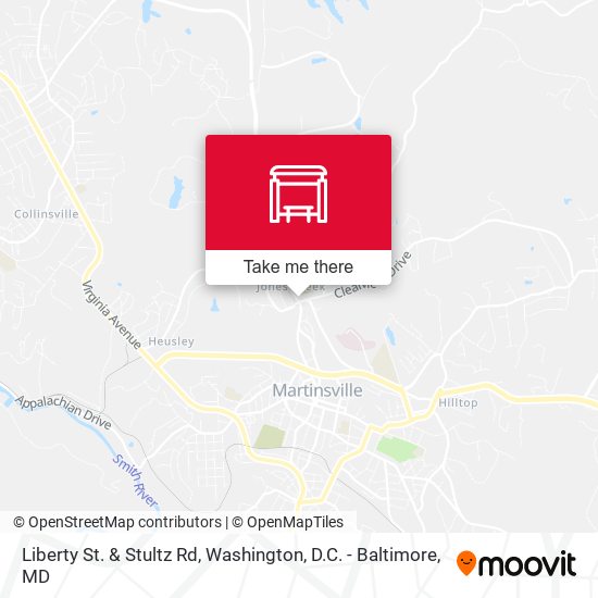 Liberty St. & Stultz Rd map