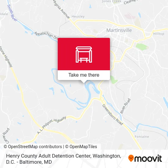 Henry County Adult Detention Center map