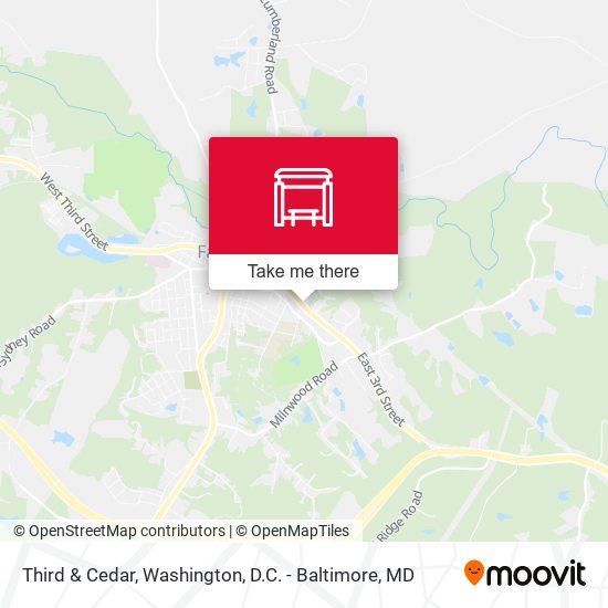 Third & Cedar map