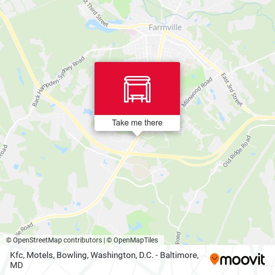 Kfc, Motels, Bowling map