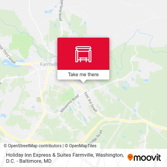 Holiday Inn Express & Suites Farmville map