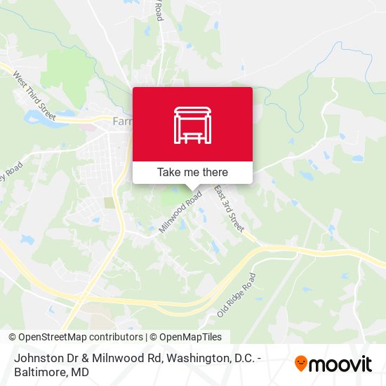 Johnston Dr & Milnwood Rd map