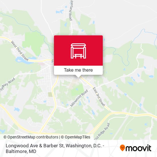 Longwood Ave & Barber St map